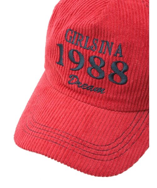 jouetie（ジュエティ）の「コーデュロイロゴキャップ（キャップ・レディース・レッド/グリーン/ピンク・FREE）」の9枚目の写真