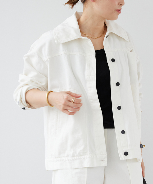 Deuxieme Classe（ドゥーズィエムクラス）の「【KALLMEYER/カルメイヤー】ELLIOTT CHORE ジャケット（デニムジャケット・レディース・ホワイト・36）」の9枚目の写真
