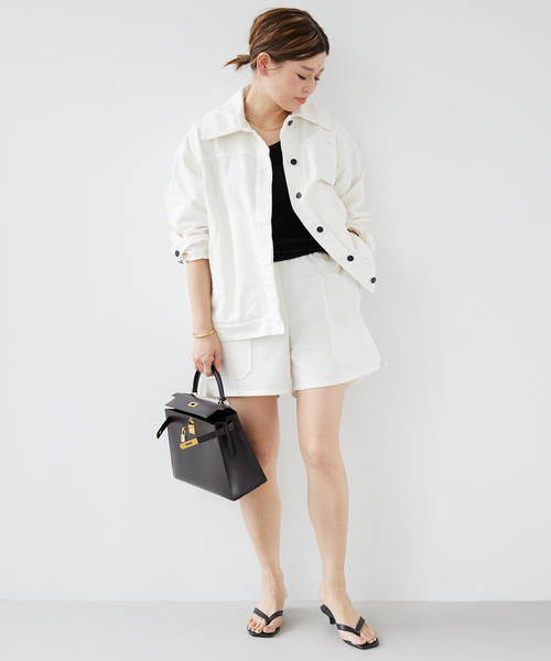 Deuxieme Classe（ドゥーズィエムクラス）の「【KALLMEYER/カルメイヤー】ELLIOTT CHORE ジャケット（デニムジャケット・レディース・ホワイト・36）」の12枚目の写真