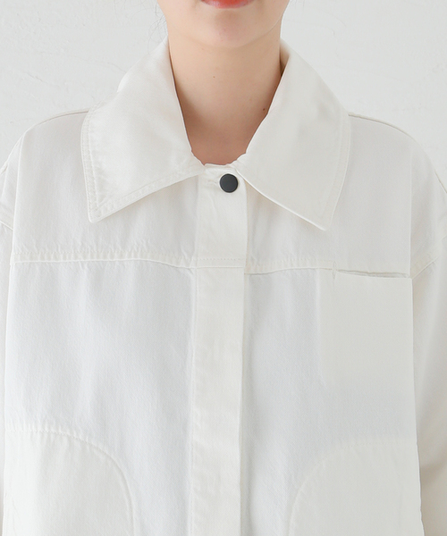 Deuxieme Classe（ドゥーズィエムクラス）の「【KALLMEYER/カルメイヤー】ELLIOTT CHORE ジャケット（デニムジャケット・レディース・ホワイト・36）」の18枚目の写真