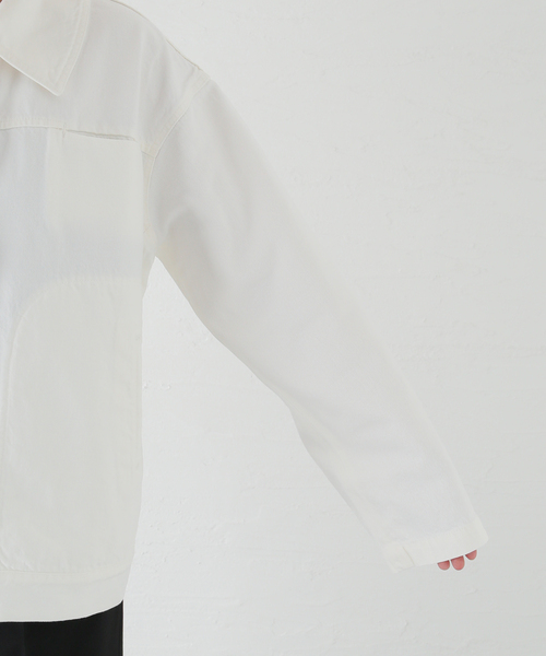 Deuxieme Classe（ドゥーズィエムクラス）の「【KALLMEYER/カルメイヤー】ELLIOTT CHORE ジャケット（デニムジャケット・レディース・ホワイト・36）」の20枚目の写真