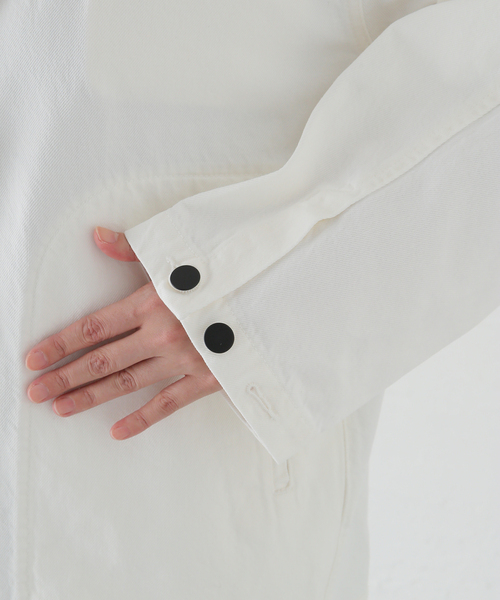 Deuxieme Classe（ドゥーズィエムクラス）の「【KALLMEYER/カルメイヤー】ELLIOTT CHORE ジャケット（デニムジャケット・レディース・ホワイト・36）」の21枚目の写真