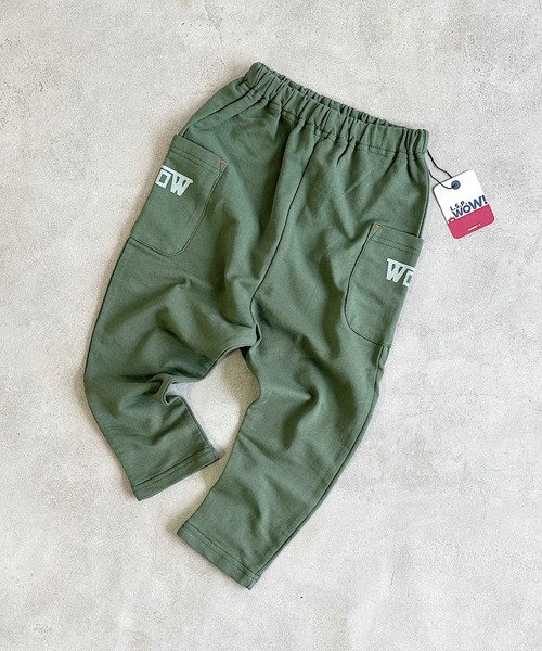 LSP WOW（エルエスピーワオ）の「【LSP WOW!】両面ミニ裏毛ロングパンツ（80～130cm）（その他パンツ・キッズ・モカ/イエロー/ネイビー/ブルー系その他/ブラック/ライトブルー/エメラルド/グレー系その他/カーキ/グレー・80/90/100/110/120/130）」の5枚目の写真