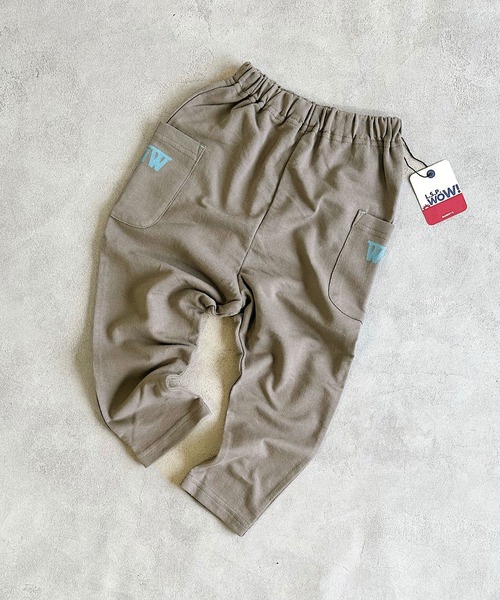 LSP WOW（エルエスピーワオ）の「【LSP WOW!】両面ミニ裏毛ロングパンツ（80～130cm）（その他パンツ・キッズ・モカ/イエロー/ネイビー/ブルー系その他/ブラック/ライトブルー/エメラルド/グレー系その他/カーキ/グレー・80/90/100/110/120/130）」の4枚目の写真