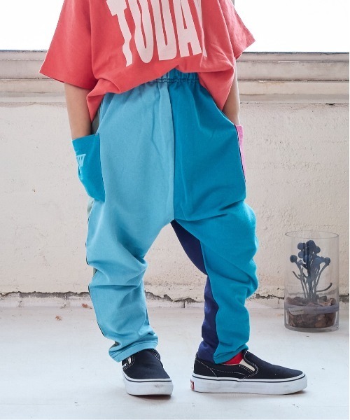 LSP WOW（エルエスピーワオ）の「【LSP WOW!】両面ミニ裏毛ロングパンツ（80～130cm）（その他パンツ・キッズ・モカ/イエロー/ネイビー/ブルー系その他/ブラック/ライトブルー/エメラルド/グレー系その他/カーキ/グレー・80/90/100/110/120/130）」の15枚目の写真