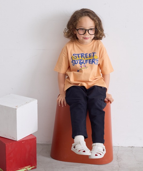 LSP WOW（エルエスピーワオ）の「【LSP WOW!】両面ミニ裏毛ロングパンツ（80～130cm）（その他パンツ・キッズ・モカ/イエロー/ネイビー/ブルー系その他/ブラック/ライトブルー/エメラルド/グレー系その他/カーキ/グレー・80/90/100/110/120/130）」の21枚目の写真