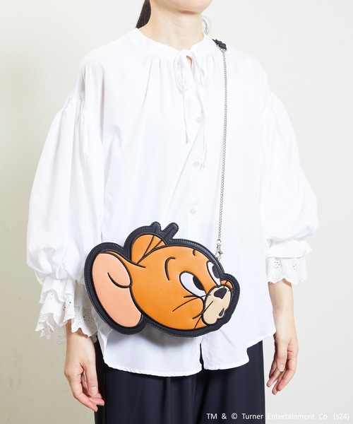 FLAPPER フラッパー:トムとジェリー /トム ジェリー タフィー フェイスダイカットショルダー（ショルダーバッグ）｜FLAPPER（フラッパー） 5,742円