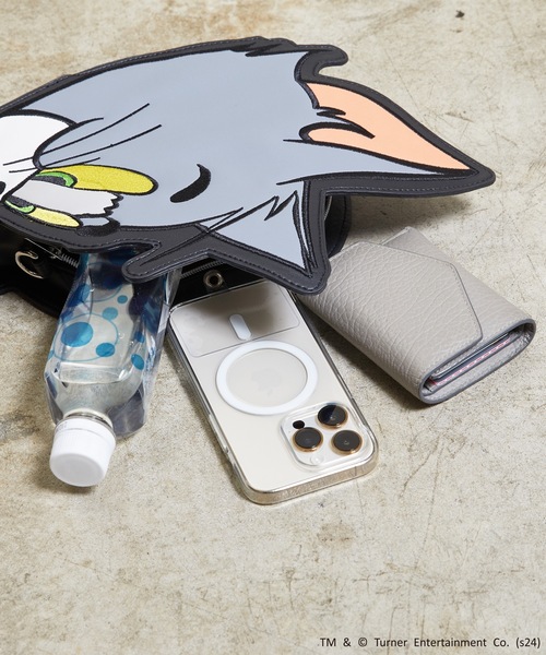 Tom&Jerry(トムアンドジェリー)の「FLAPPER フラッパー:トムとジェリー /トム ジェリー タフィー フェイスダイカットショルダー(ショルダーバッグ・レディース・ブラウン/ライトグレー/グレー・FREE)」の18枚目の写真