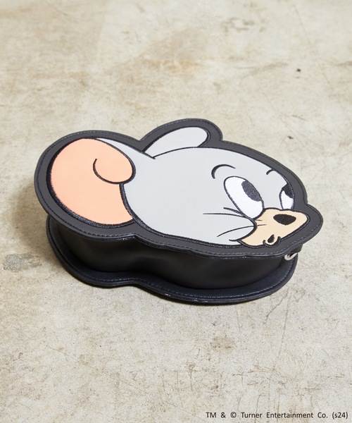 Tom&Jerry(トムアンドジェリー)の「FLAPPER フラッパー:トムとジェリー /トム ジェリー タフィー フェイスダイカットショルダー(ショルダーバッグ・レディース・ブラウン/ライトグレー/グレー・FREE)」の7枚目の写真