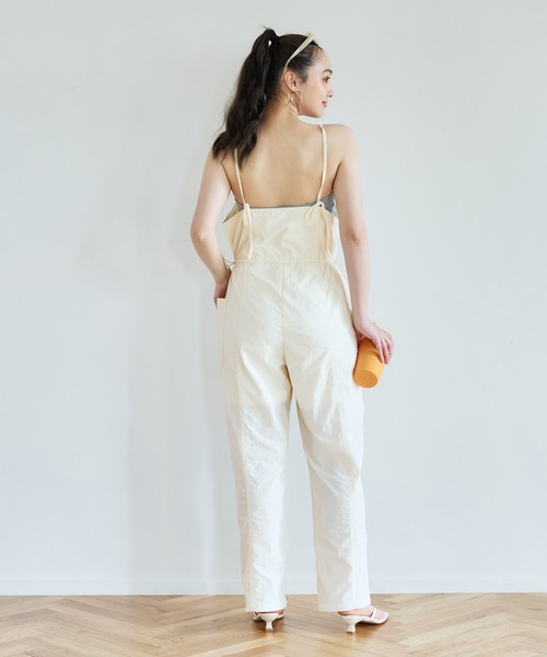 coca(coca)(コカ)の「ナイロンタッサーサロペット(サロペット/オーバーオール・レディース・ブラック/アイボリー・L/M)」の12枚目の写真