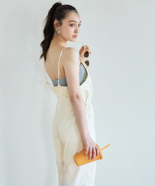 coca(coca)(コカ)の「ナイロンタッサーサロペット(サロペット/オーバーオール・レディース・ブラック/アイボリー・L/M)」の13枚目の写真