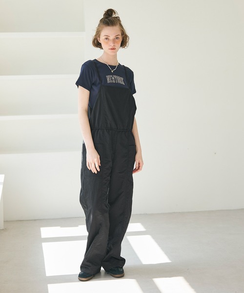 coca(coca)(コカ)の「ナイロンタッサーサロペット(サロペット/オーバーオール・レディース・ブラック/アイボリー・L/M)」の17枚目の写真