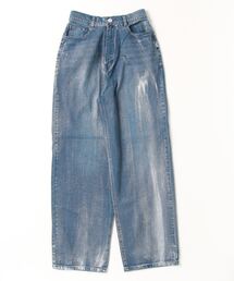 Per sist ence（パーシエンス）の「箔加工デニムパンツ（デニムパンツ）」