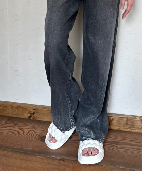 セール】箔加工デニムパンツ（デニムパンツ）｜Per sist ence