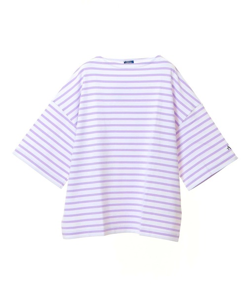 Armor lux(アルモーリュックス)の「【Armor-lux/アルモリュクス】ビッグブルトンシャツ半袖(Tシャツ/カットソー・メンズ・イエロー/ラベンダー/ブラウン/ブラック/ネイビー・4/5)」の4枚目の写真
