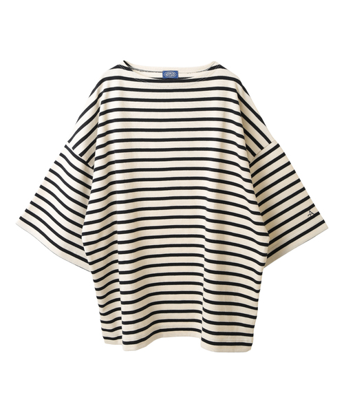 Armor lux(アルモーリュックス)の「【Armor-lux/アルモリュクス】ビッグブルトンシャツ半袖(Tシャツ/カットソー・メンズ・イエロー/ラベンダー/ブラウン/ブラック/ネイビー・4/5)」の3枚目の写真