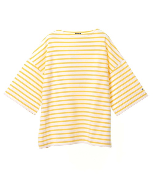 Armor lux(アルモーリュックス)の「【Armor-lux/アルモリュクス】ビッグブルトンシャツ半袖(Tシャツ/カットソー・メンズ・イエロー/ラベンダー/ブラウン/ブラック/ネイビー・4/5)」の5枚目の写真