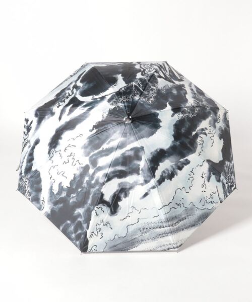 カヤ（カヤ）の「【カヤ】土用波日傘 晴雨兼用（長傘・レディース・ダークネイビー/スミクロ/ブルー・FREE）」の2枚目の写真
