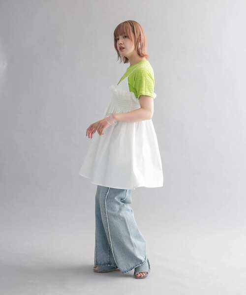 新品未使用品タグ付き　KBF 2WAYシャーリングミニワンピース KBF｜2WAYシャーリングミニワンピース | Rakuten Fashion(楽天