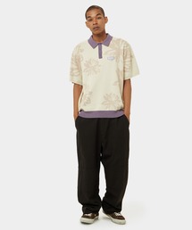 FLOWER KNIT POLO HUF ハフ　ポロシャツ HUF（ハフ）の「FLOWER KNIT POLO / HUF ハフ ポロシャツ