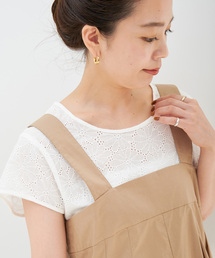B.C STOCK（ベーセーストック）の「Gleamy/グリーミー レースプルオーバーブラウス（シャツ/ブラウス）」