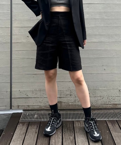 【セール】リネン ショーツ FMN-24SS-P-004（その他パンツ）｜forget-me-nots（フォーゲットミーノッツ）