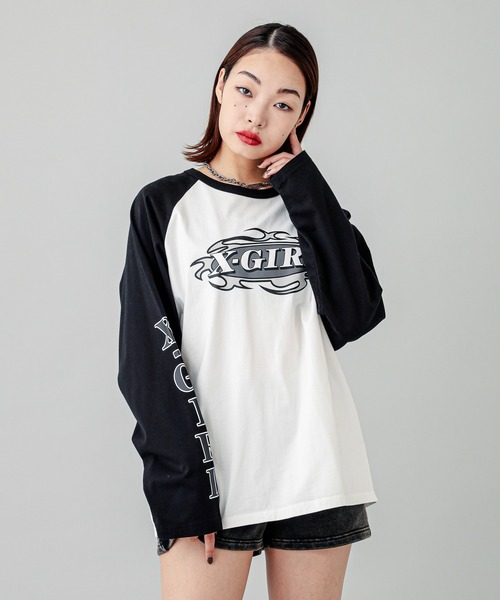 tシャツ OVAL LOGO BACK PRINT TEE レディース X-girl tシャツ OVAL LOGO S/S TEE レディース メンズ