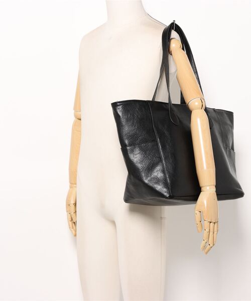 Fun & Daily（ファンアンドデイリー）の「F&D : フェイクレザートートバッグ（トートバッグ・レディース・ブラック/ブラウン・FREE）」の6枚目の写真