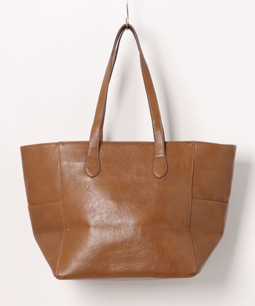 Fun & Daily（ファンアンドデイリー）の「F&D : フェイクレザートートバッグ（トートバッグ・レディース・ブラック/ブラウン・FREE）」の7枚目の写真