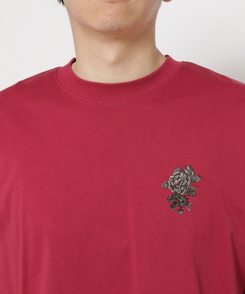 HARE(ハレ)の「バックフラワーシシュウカットソー(HARE)(Tシャツ/カットソー・メンズ・ホワイト/ブラック/レッド・MEDIUM/SMALL)」の16枚目の写真
