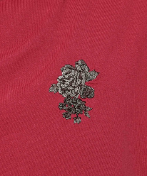 HARE(ハレ)の「バックフラワーシシュウカットソー(HARE)(Tシャツ/カットソー・メンズ・ホワイト/ブラック/レッド・MEDIUM/SMALL)」の14枚目の写真