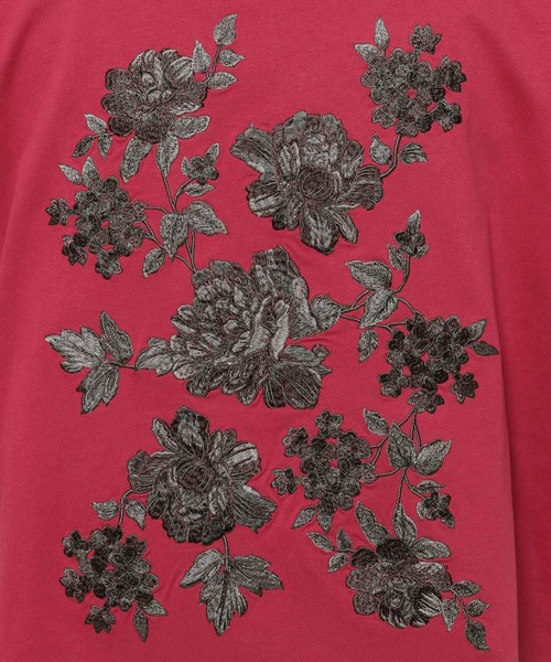 HARE(ハレ)の「バックフラワーシシュウカットソー(HARE)(Tシャツ/カットソー・メンズ・ホワイト/ブラック/レッド・MEDIUM/SMALL)」の7枚目の写真