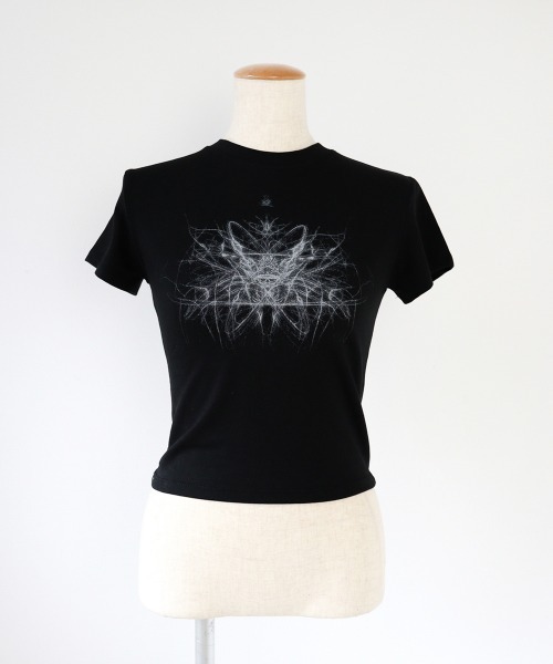 led.tokyo(レッドトウキョウ)の「【led.tokyo】プリントフィットTEE(Tシャツ/カットソー・レディース・ホワイト/ブラック・FREE)」の6枚目の写真