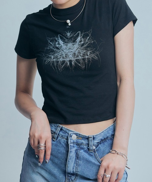 セール】【led.tokyo】プリントフィットTEE（Tシャツ/カットソー