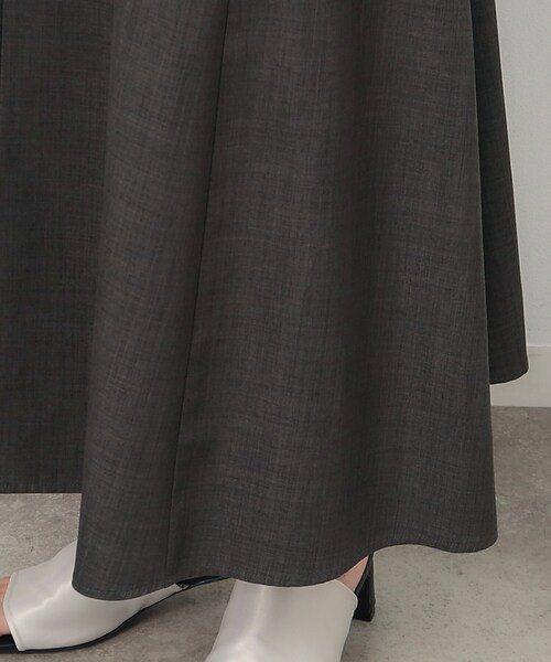 OPAQUE.CLIP（オペークドットクリップ）の「◆フレアキャミワンピース【吸水速乾/抗ピル/洗濯機洗い可】（ワンピース・レディース・チャコールグレー/ベージュ/ブラック・36/38/40/42）」の8枚目の写真