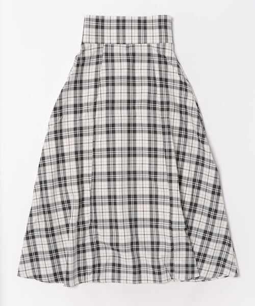 abc une face（アーベーセーアンフェイス）の「バックレーシングフレアスカート（スカート・レディース・グレー系その他/ブラック/ホワイト/ブラック系その他/ホワイト系その他/ブラック系その他2・FREE）」の3枚目の写真