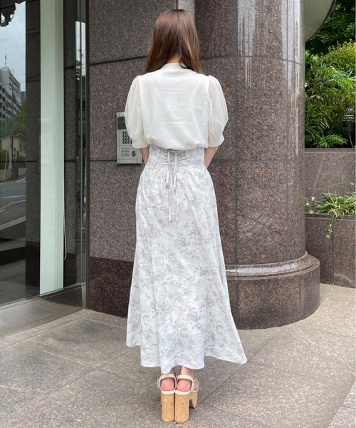 abc une face（アーベーセーアンフェイス）の「バックレーシングフレアスカート（スカート・レディース・グレー系その他/ブラック/ホワイト/ブラック系その他/ホワイト系その他/ブラック系その他2・FREE）」の9枚目の写真