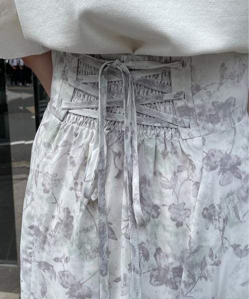 abc une face（アーベーセーアンフェイス）の「バックレーシングフレアスカート（スカート・レディース・グレー系その他/ブラック/ホワイト/ブラック系その他/ホワイト系その他/ブラック系その他2・FREE）」の7枚目の写真