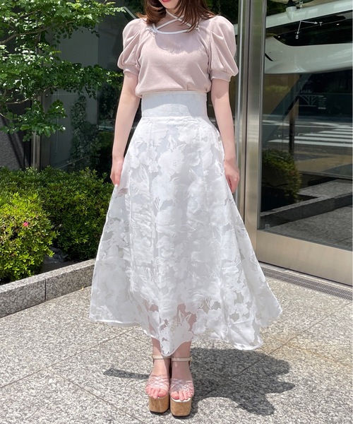 abc une face（アーベーセーアンフェイス）の「バックレーシングフレアスカート（スカート・レディース・グレー系その他/ブラック/ホワイト/ブラック系その他/ホワイト系その他/ブラック系その他2・FREE）」の16枚目の写真