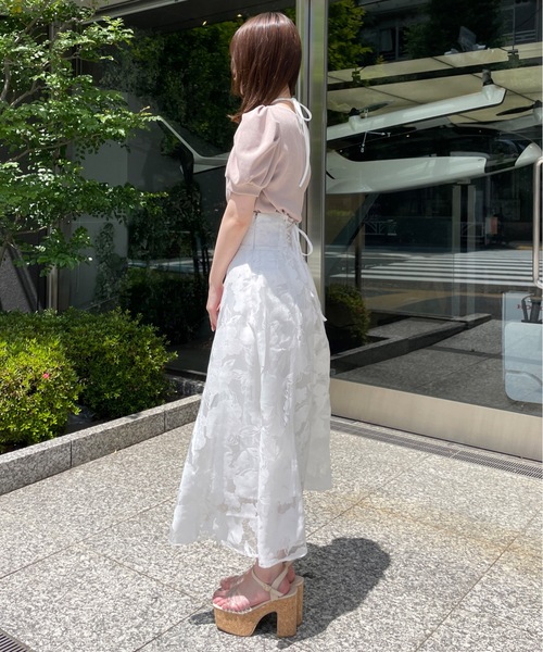 abc une face（アーベーセーアンフェイス）の「バックレーシングフレアスカート（スカート・レディース・グレー系その他/ブラック/ホワイト/ブラック系その他/ホワイト系その他/ブラック系その他2・FREE）」の20枚目の写真