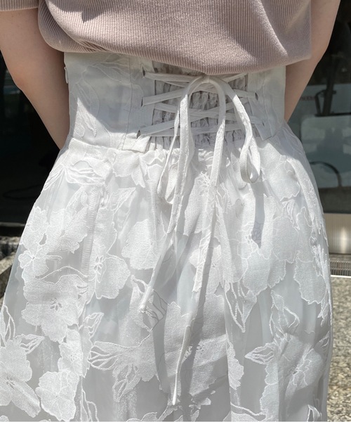 abc une face（アーベーセーアンフェイス）の「バックレーシングフレアスカート（スカート・レディース・グレー系その他/ブラック/ホワイト/ブラック系その他/ホワイト系その他/ブラック系その他2・FREE）」の22枚目の写真