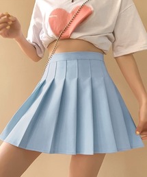 ミニスカート プリーツ インナーパンツ付き