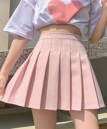 ミニスカート プリーツ インナーパンツ付き