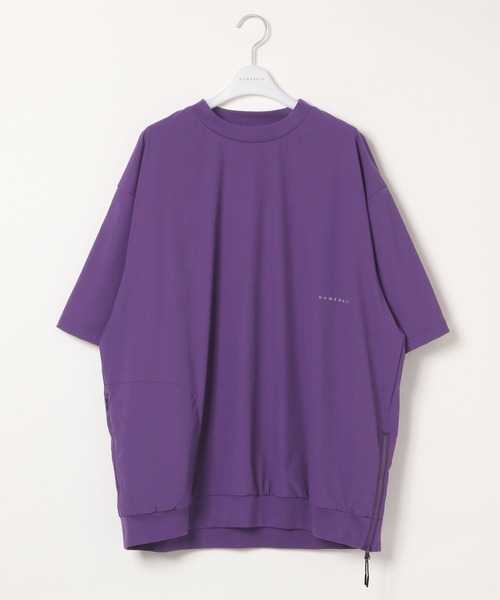 NUMERALS（ヌメラルズ）の「【NUMERALS】フィールドTEE（Tシャツ/カットソー・メンズ・チャコール/ベージュ/パープル/ブラック・MEDIUM/LARGE）」の4枚目の写真