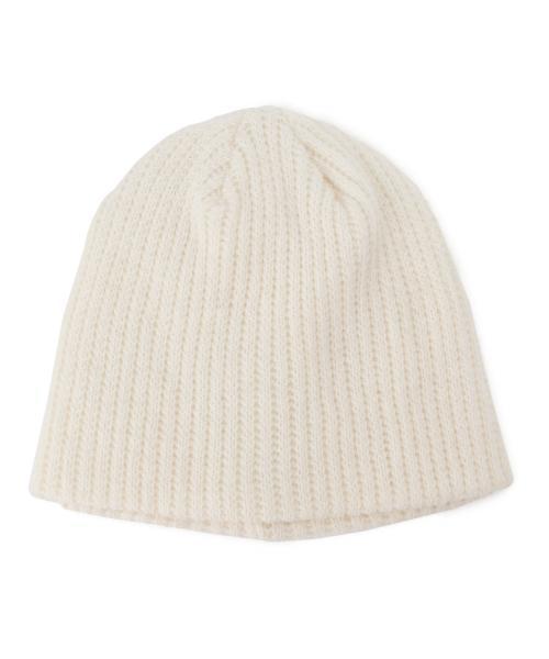 BEAMS BOY(ビームスボーイ)の「BEAMS BOY / リブ編み 折返ナシ ワッチキャップ(ニットキャップ/ビーニー・レディース・ナチュラル/グレー/ブラック・ONE SIZE)」の4枚目の写真