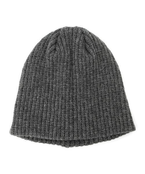 BEAMS BOY(ビームスボーイ)の「BEAMS BOY / リブ編み 折返ナシ ワッチキャップ(ニットキャップ/ビーニー・レディース・ナチュラル/グレー/ブラック・ONE SIZE)」の5枚目の写真