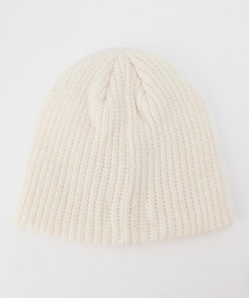 BEAMS BOY(ビームスボーイ)の「BEAMS BOY / リブ編み 折返ナシ ワッチキャップ(ニットキャップ/ビーニー・レディース・ナチュラル/グレー/ブラック・ONE SIZE)」の7枚目の写真