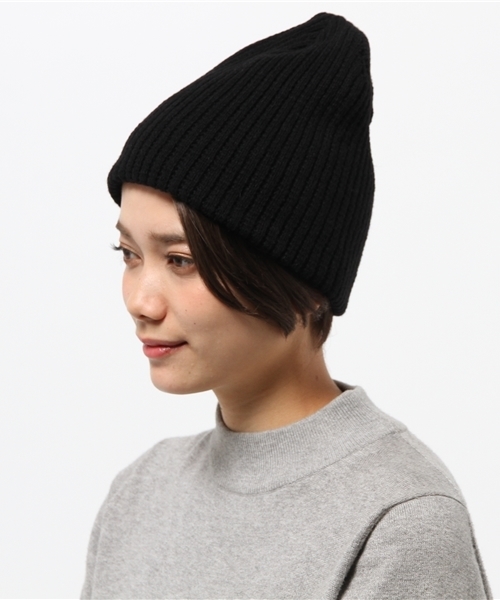 BEAMS BOY(ビームスボーイ)の「BEAMS BOY / リブ編み 折返ナシ ワッチキャップ(ニットキャップ/ビーニー・レディース・ナチュラル/グレー/ブラック・ONE SIZE)」の13枚目の写真