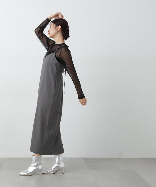 N.(N. Natural Beauty Basic)(エヌエヌナチュラルビューティーベーシック)の「◆シアープルオーバー(Tシャツ/カットソー・レディース・オフホワイト/ブラック/ライトグリーン・MEDIUM)」の14枚目の写真