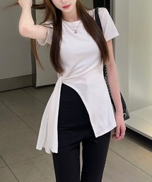 サイドリボンカットソー